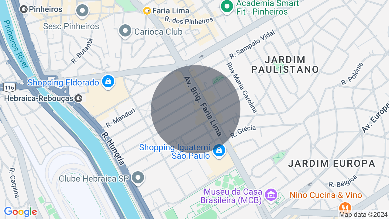 Mapa da localização — Jardim Europa, São Paulo