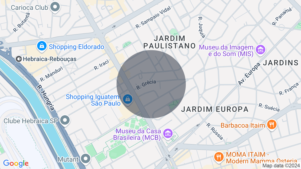 Mapa da localização — Jardim Europa, São Paulo