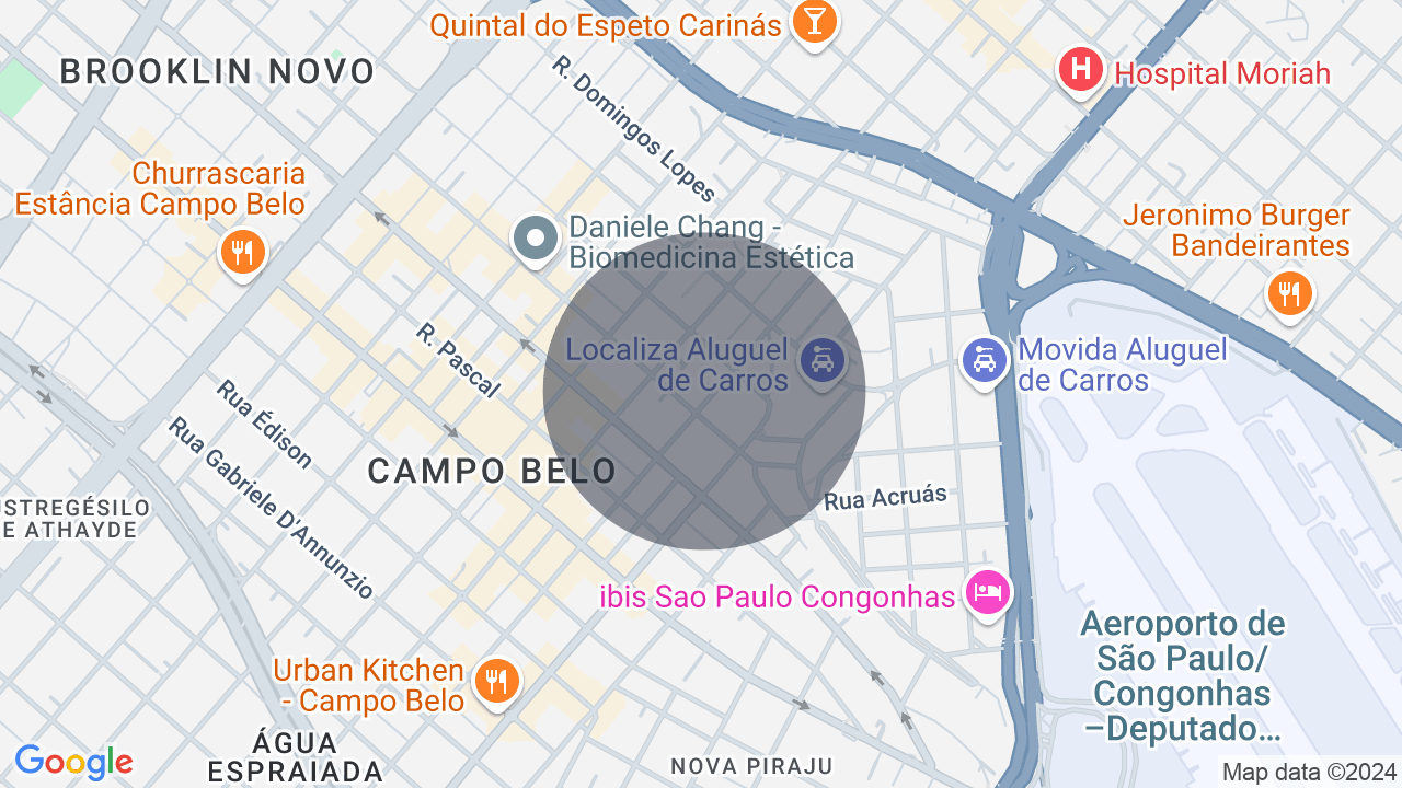 Mapa da localização — Campo Belo, São Paulo