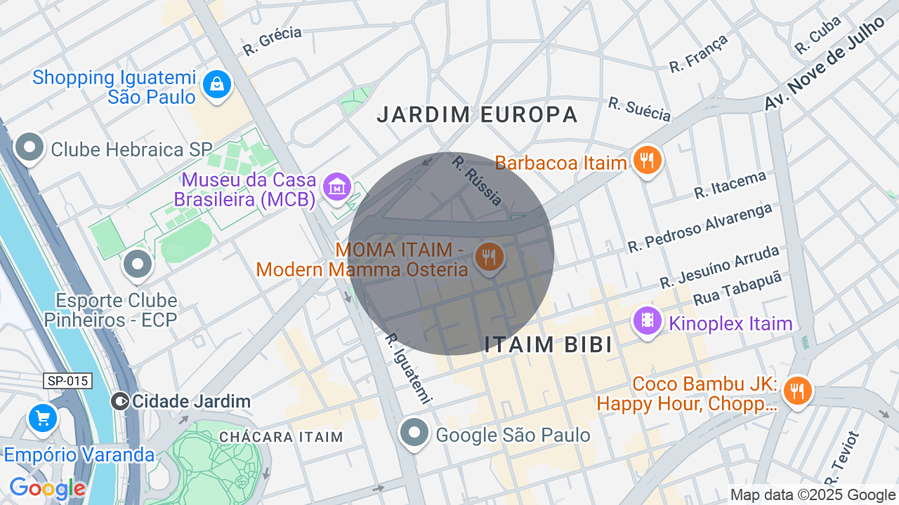 Mapa da localização — Jardim Europa, São Paulo