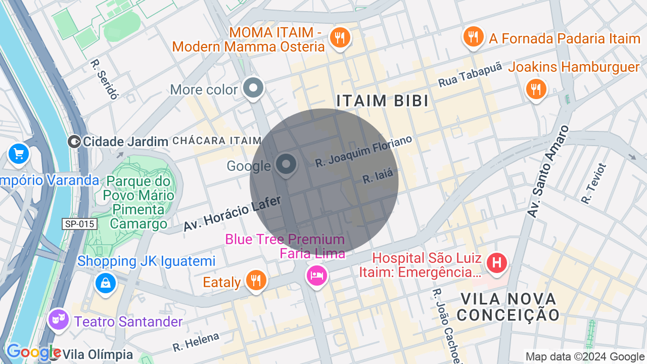 Mapa da localização — Itaim Bibi, São Paulo
