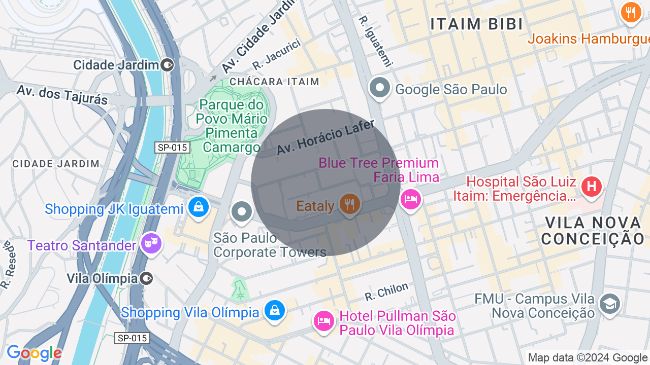 Mapa da localização — Itaim Bibi, São Paulo
