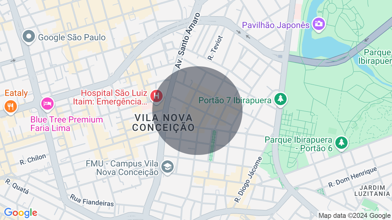 Mapa da localização — Vila Nova Conceição, São Paulo
