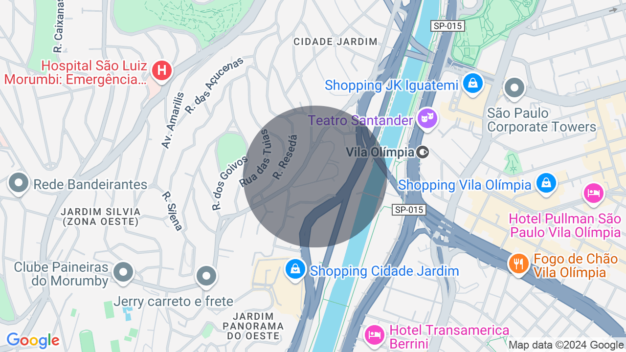 Mapa da localização — Cidade Jardim, São Paulo