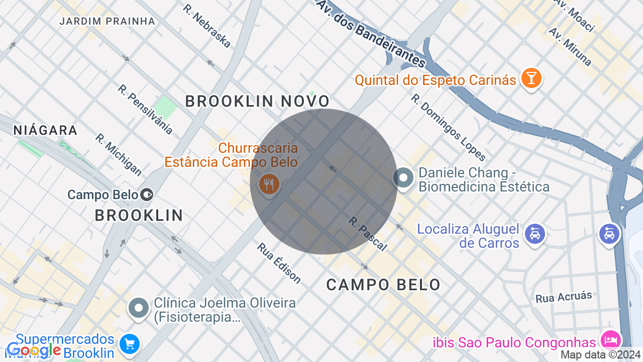 Mapa da localização — Campo Belo, São Paulo