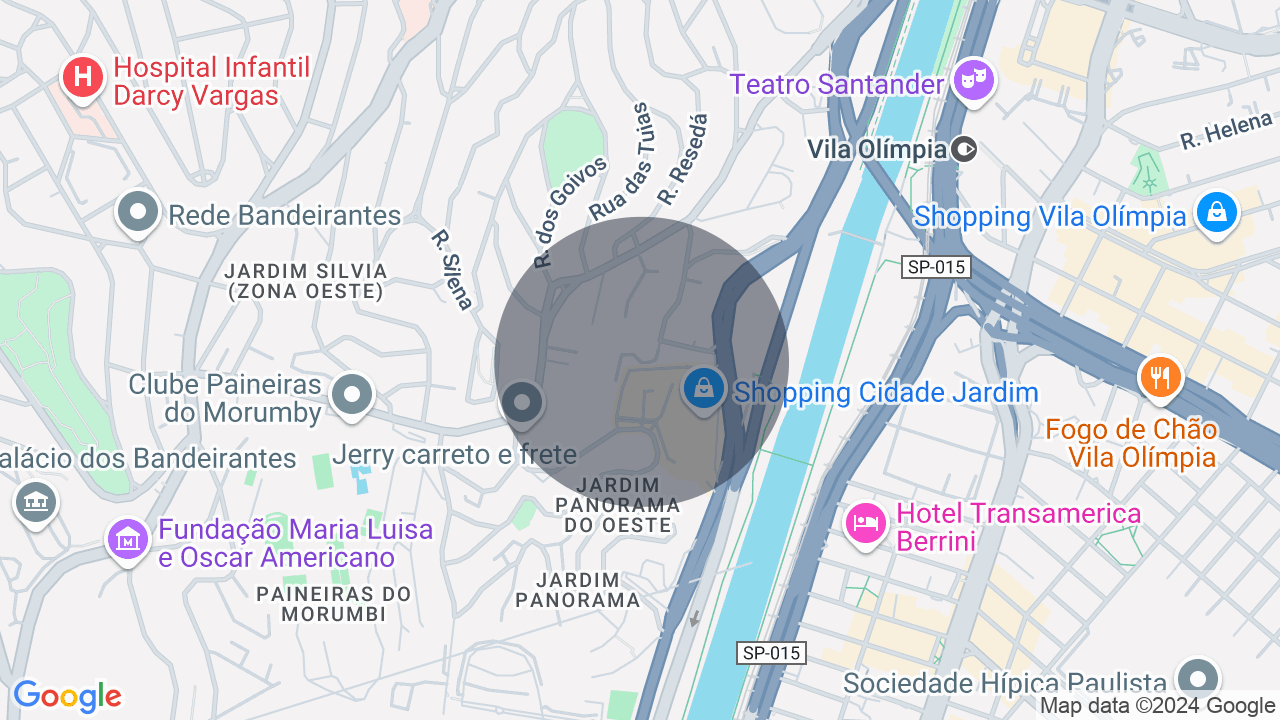 Mapa da localização — Cidade Jardim, São Paulo