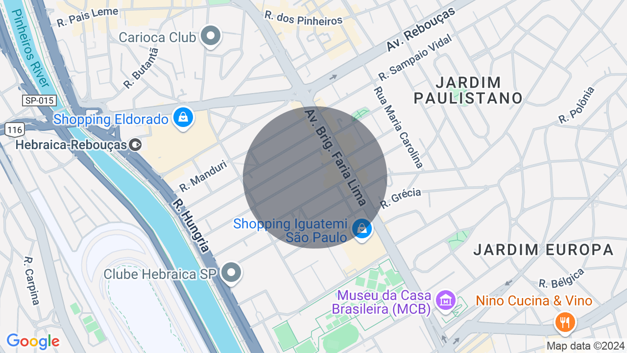 Mapa da localização — Jardim Europa, São Paulo