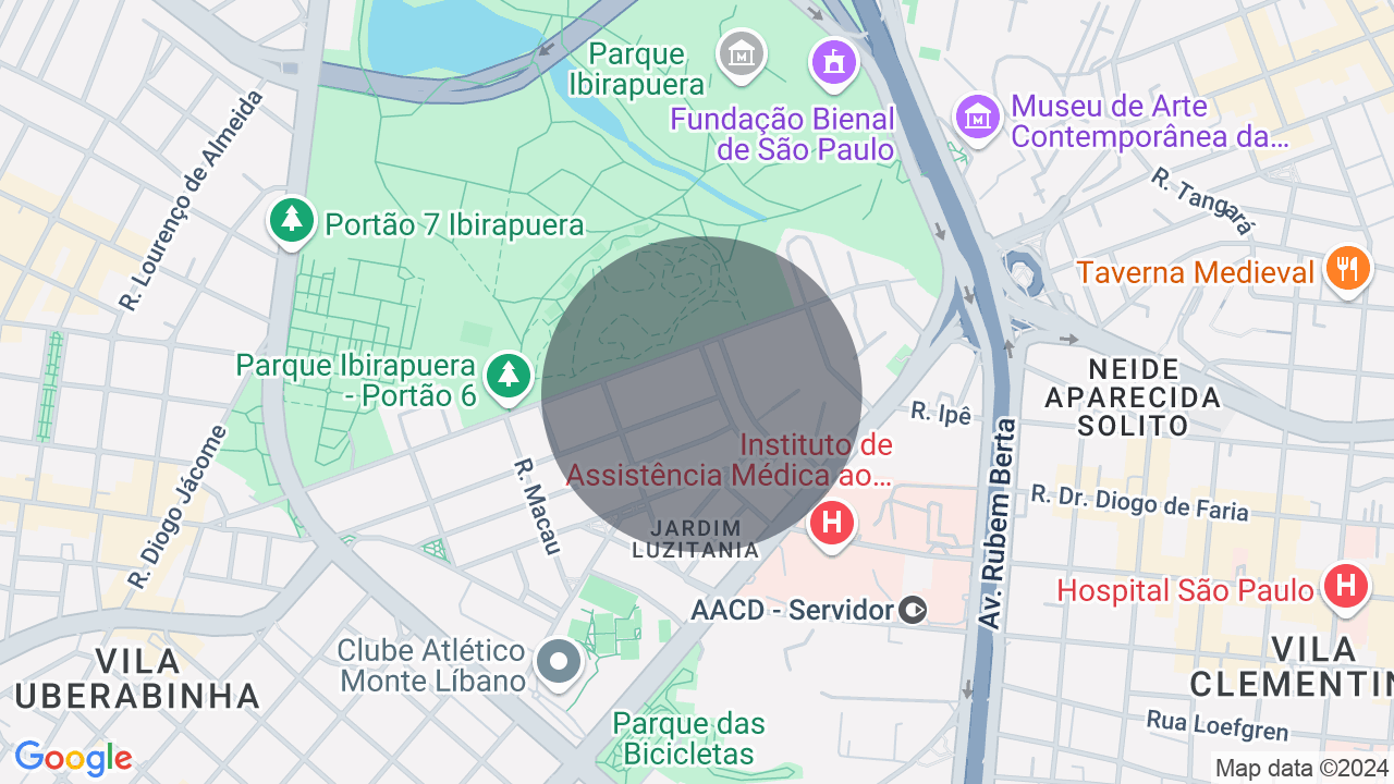 Mapa da localização — Jardim Luzitânia, São Paulo
