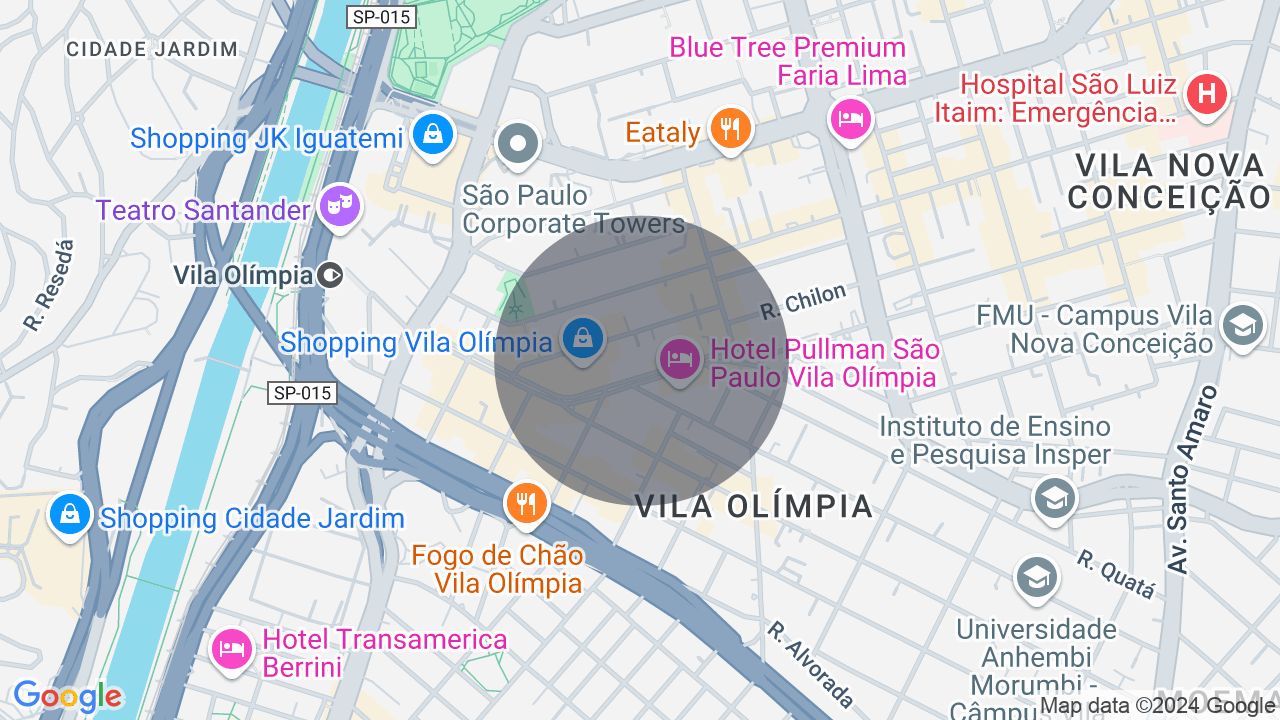 Edifício mono usuário ao lado do Shopping Vila Olímpia