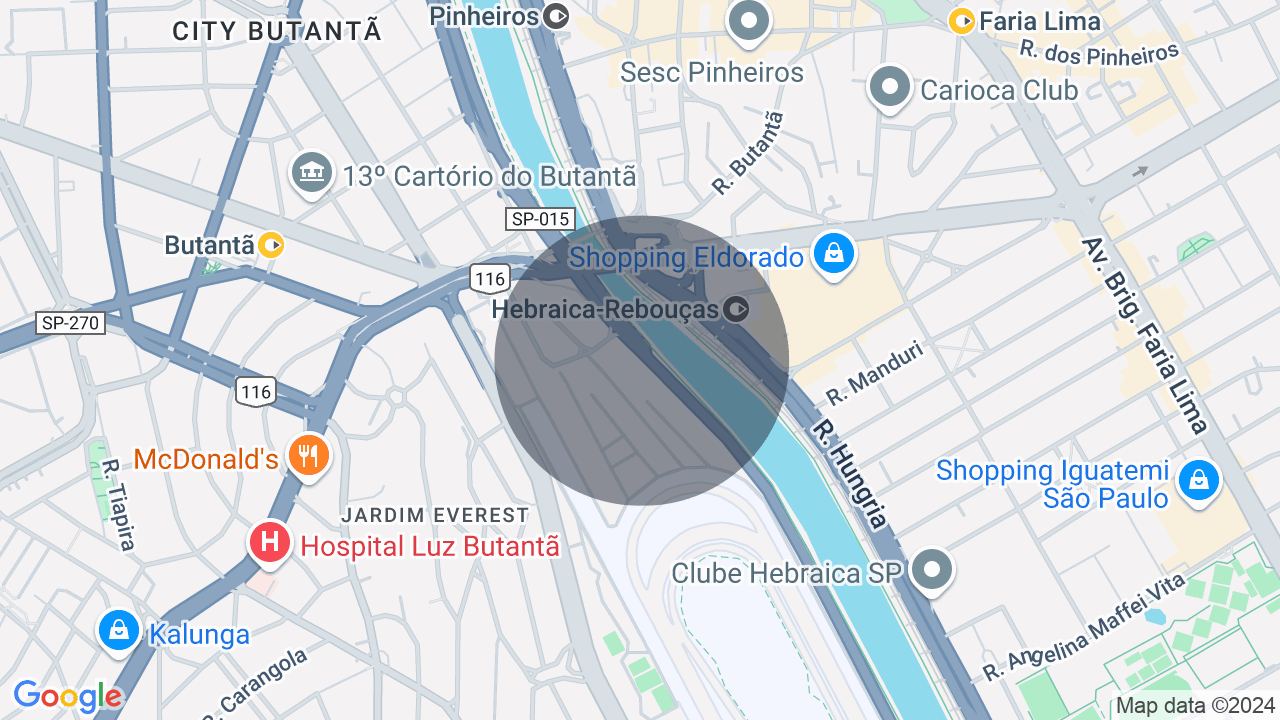 Mapa da localização — Cidade Jardim, São Paulo