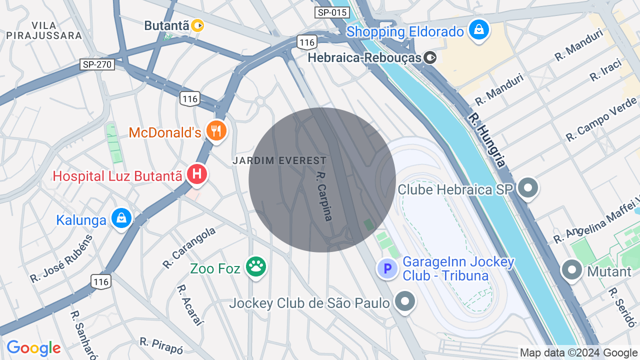 Mapa da localização — Jardim Everest, São Paulo