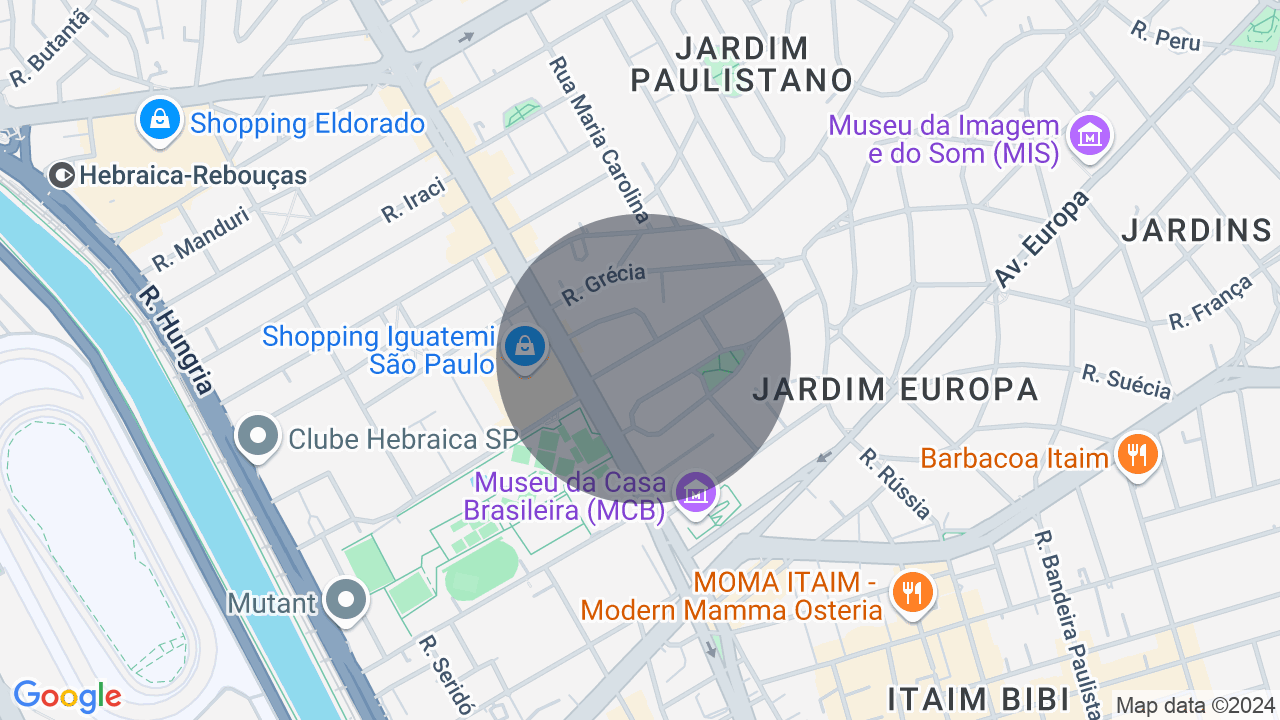 Mapa da localização — Jardim Europa, São Paulo