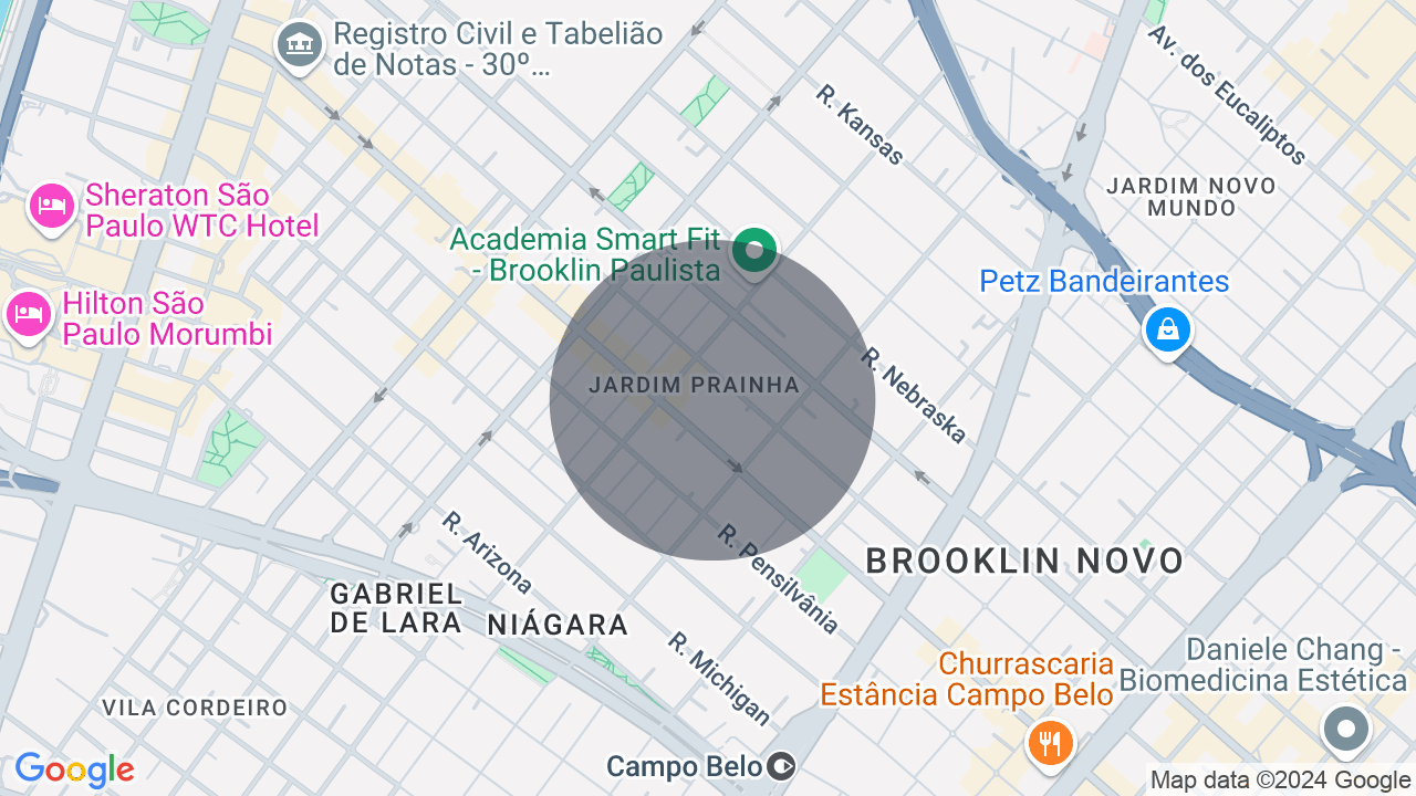 Mapa da localização — Brooklin Paulista, São Paulo