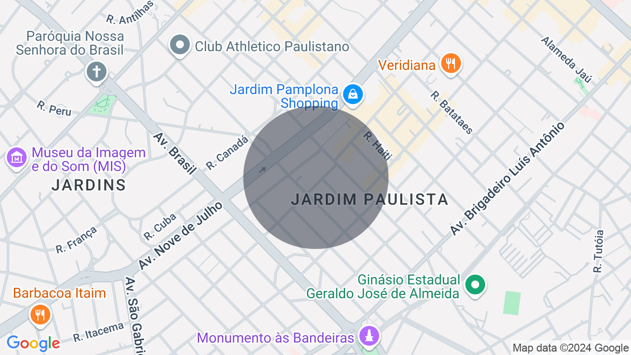 Mapa da localização — Jardim Paulista, São Paulo