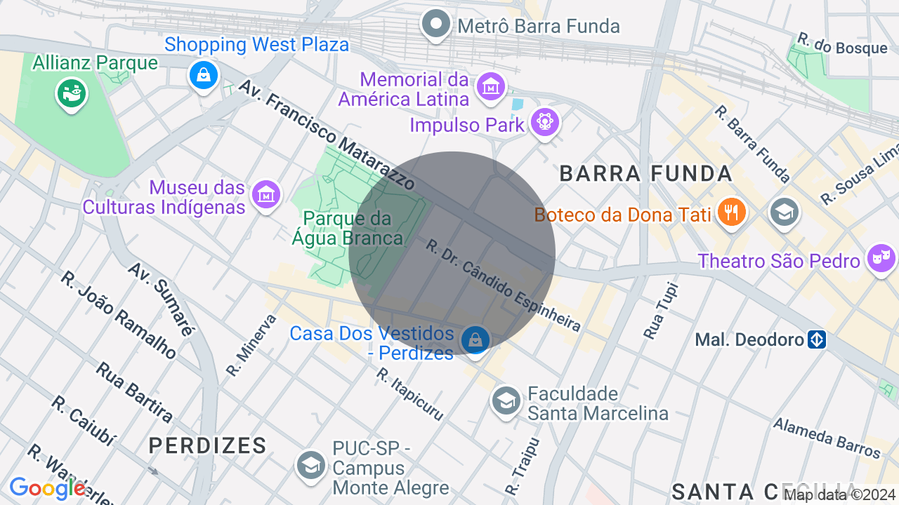 Mapa da localização — Perdizes, São Paulo