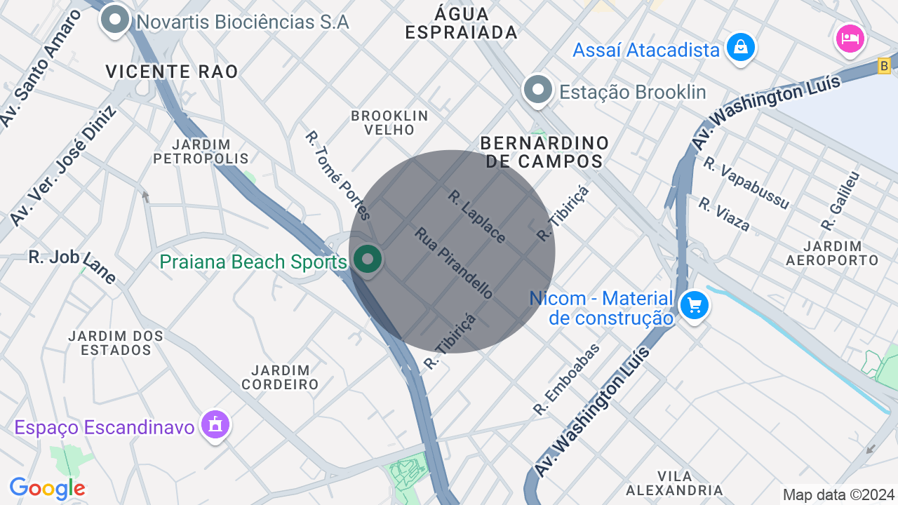 Mapa da localização — Brooklin Paulista, São Paulo