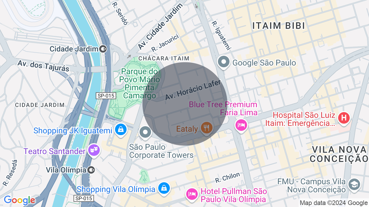 Mapa da localização — Itaim Bibi, São Paulo