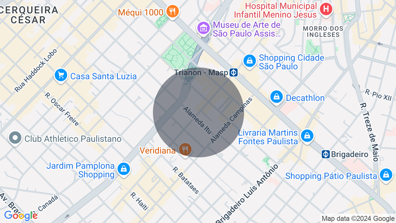 Mapa da localização — Jardim Paulista, São Paulo