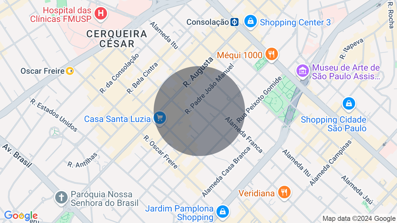 Mapa da localização — Jardim Paulista, São Paulo