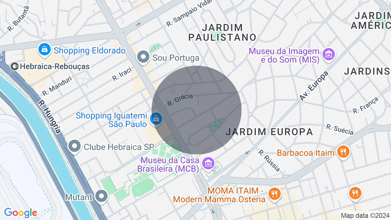 Mapa da localização — Jardim Europa, São Paulo