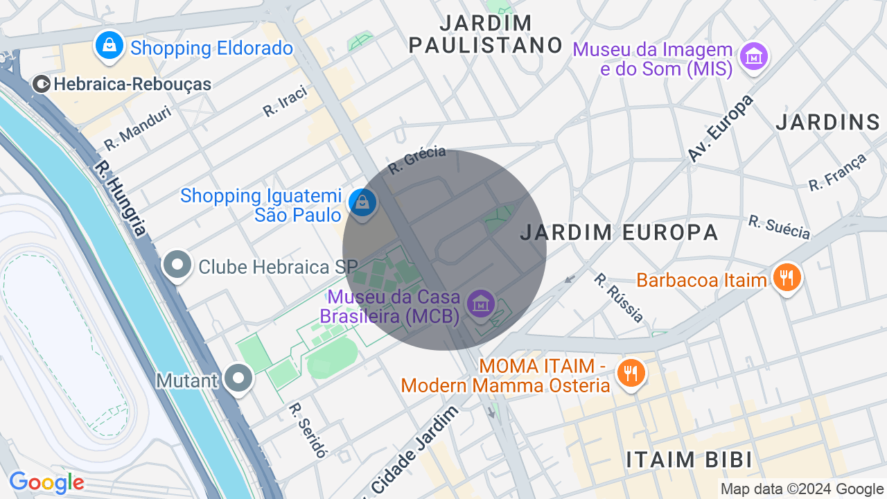 Mapa da localização — Jardim Europa, São Paulo