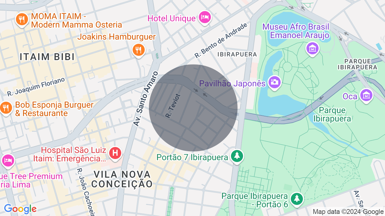 Mapa da localização — Vila Nova Conceição, São Paulo
