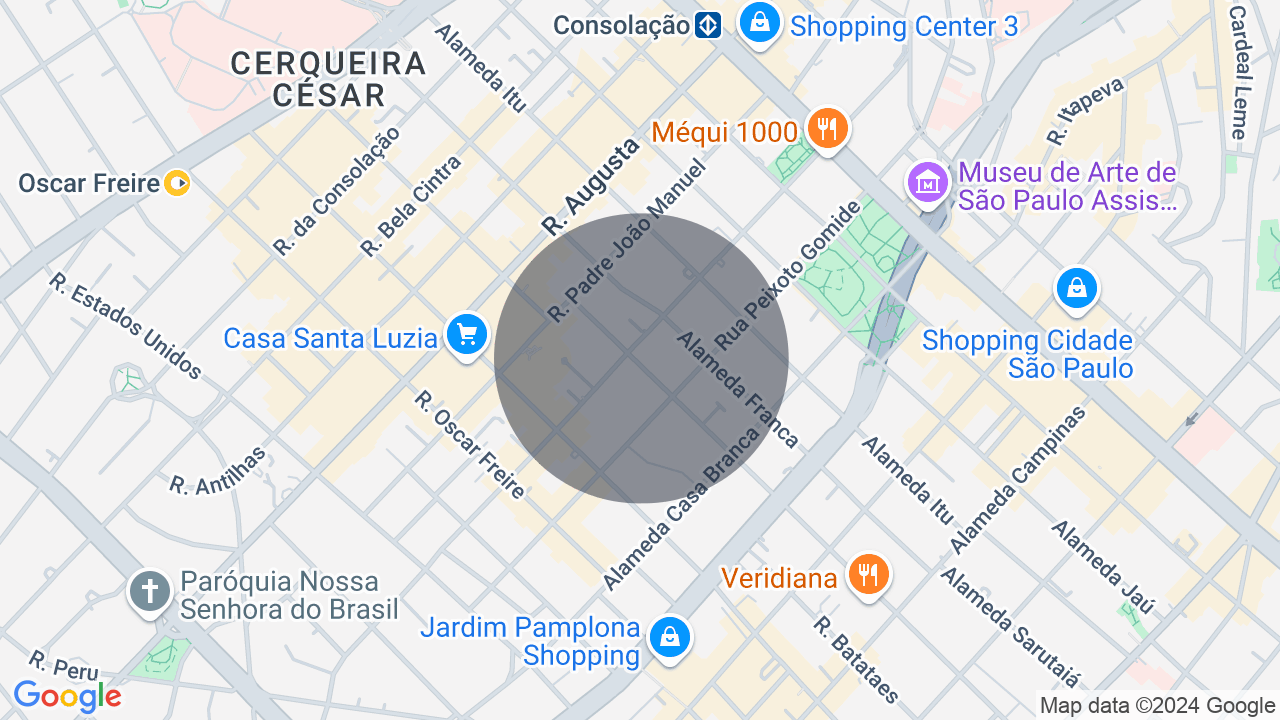 Mapa da localização — Jardim Paulista, São Paulo