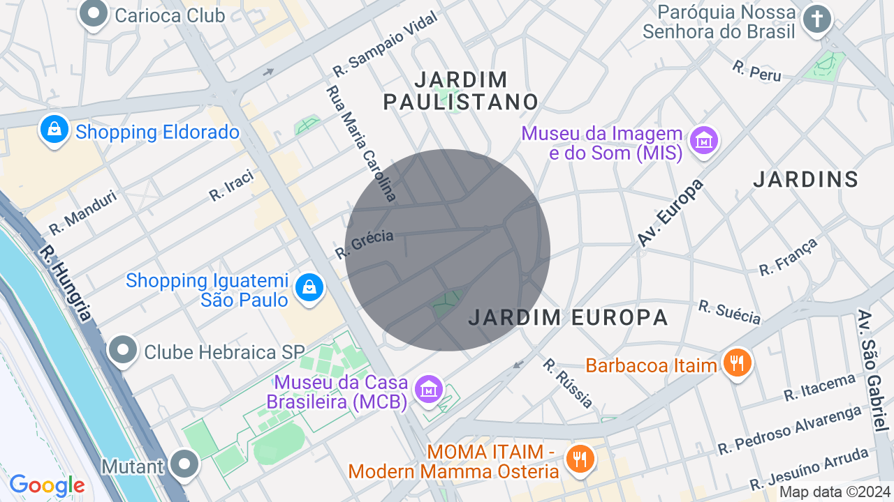 Mapa da localização — Jardim Europa, São Paulo