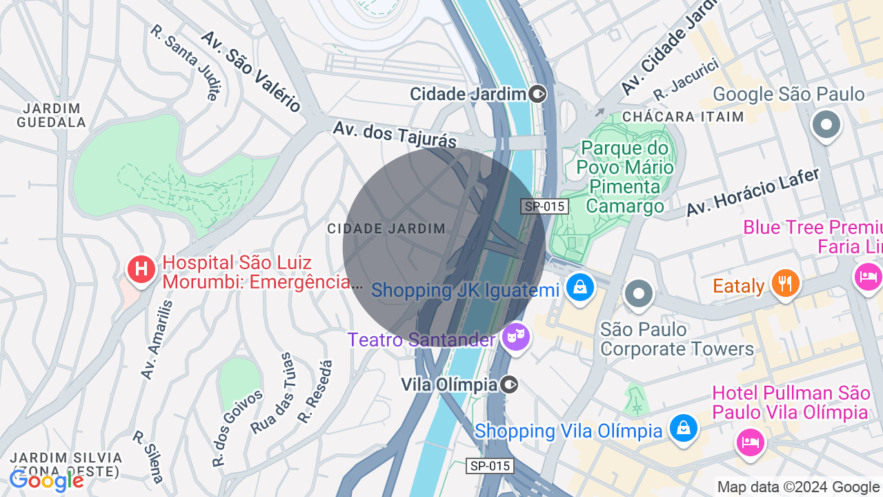 Mapa da localização — Cidade Jardim, São Paulo