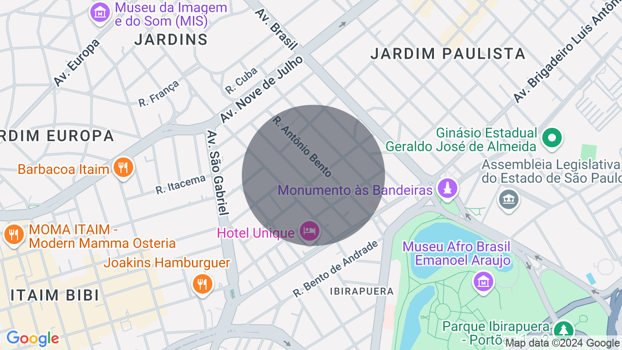 Mapa da localização — Jardim Paulista, São Paulo