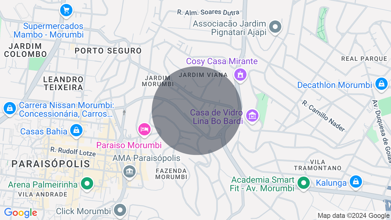 Mapa da localização — Fazenda Morumbi, São Paulo
