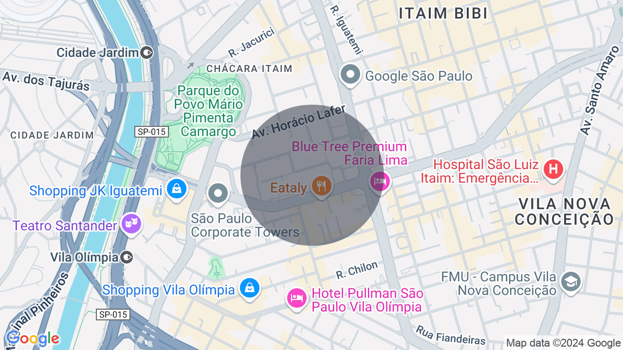 Mapa da localização — Itaim Bibi, São Paulo