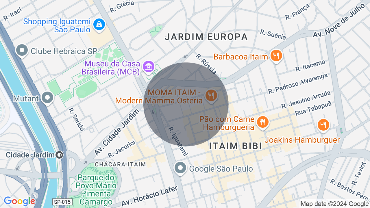 Mapa da localização — Jardim Europa, São Paulo