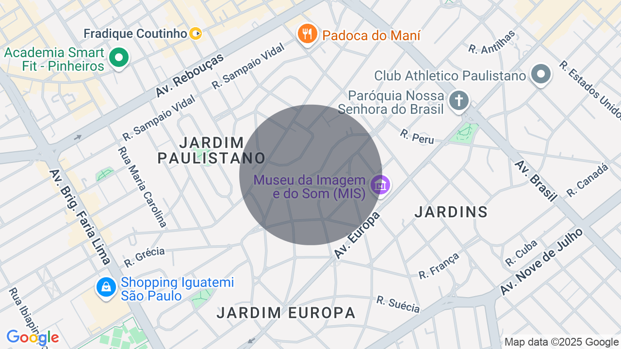 Mapa da localização — Jardim Europa, São Paulo