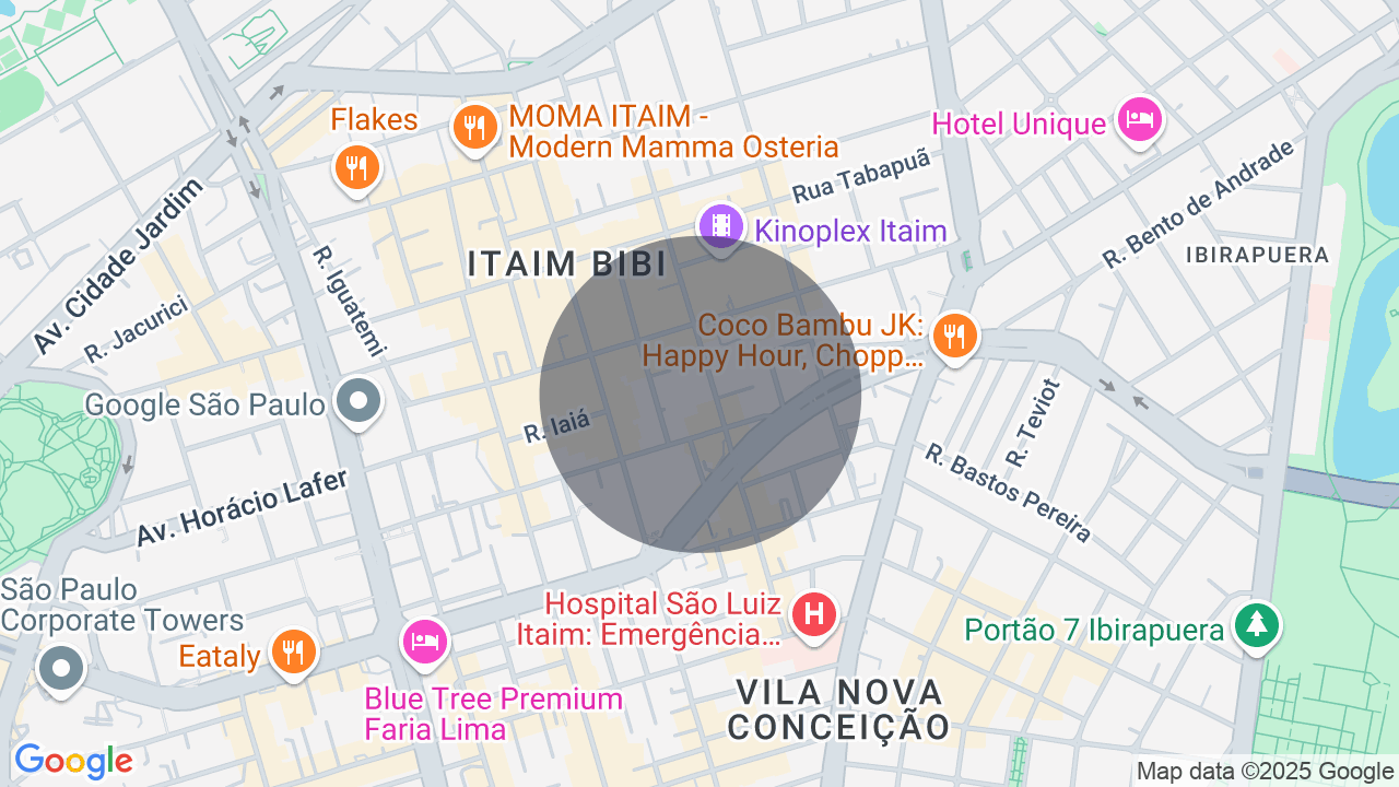Mapa da localização — Itaim Bibi, São Paulo