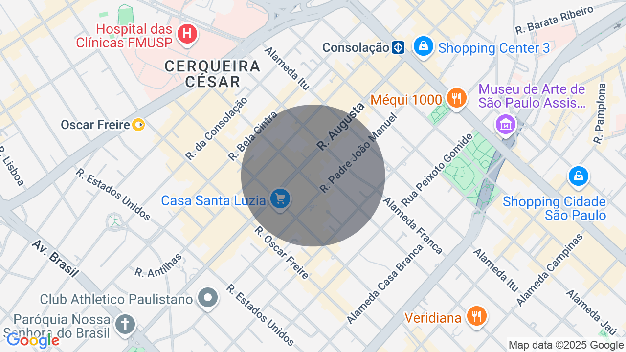 Mapa da localização — Cerqueira César, São Paulo