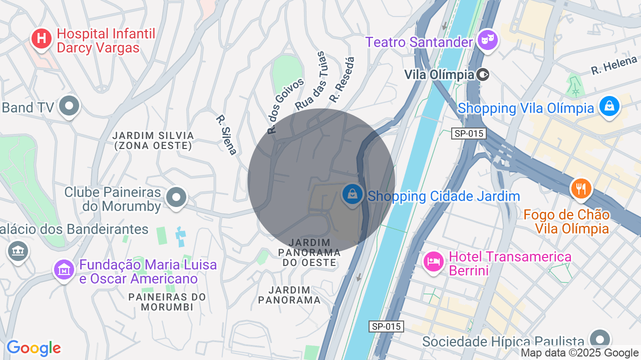 Mapa da localização — Cidade Jardim, São Paulo