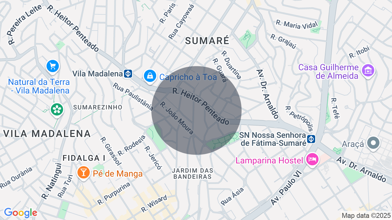 Mapa da localização — Jardim das Bandeiras, São Paulo