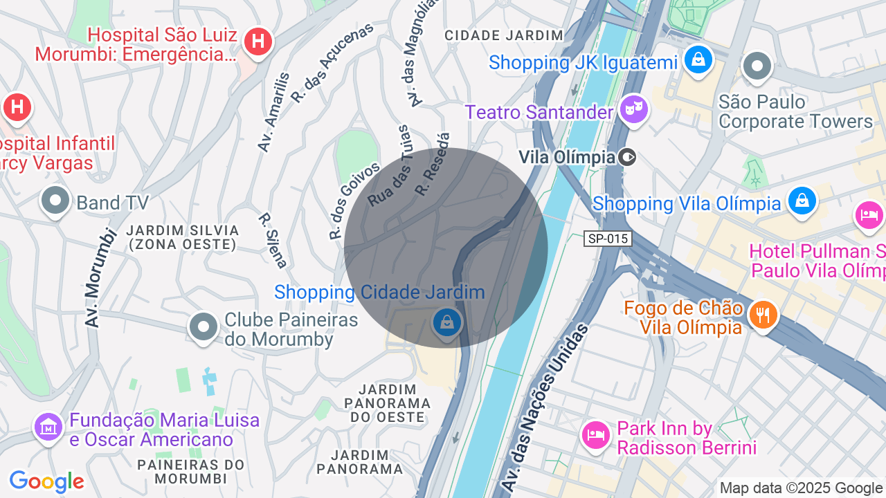 Mapa da localização — Cidade Jardim, São Paulo
