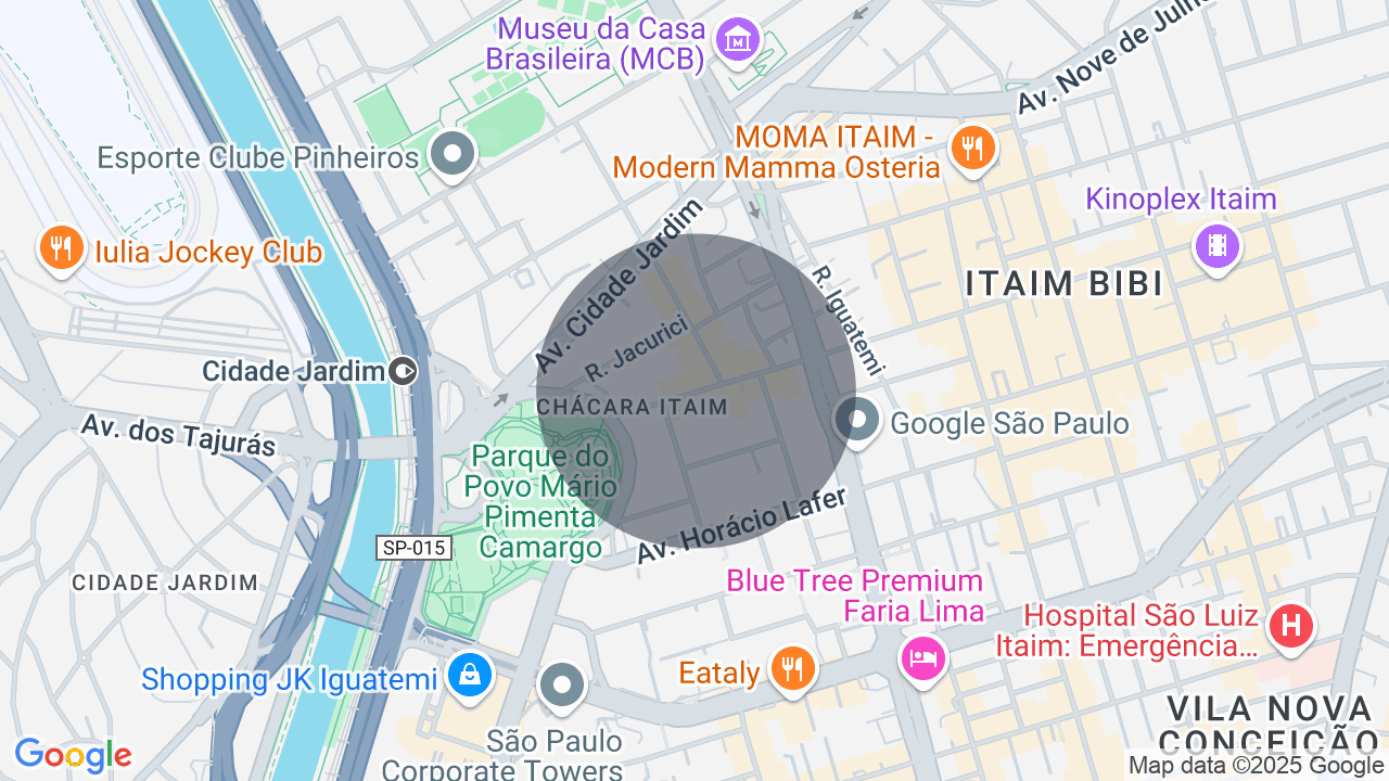 Mapa da localização — Itaim Bibi, São Paulo