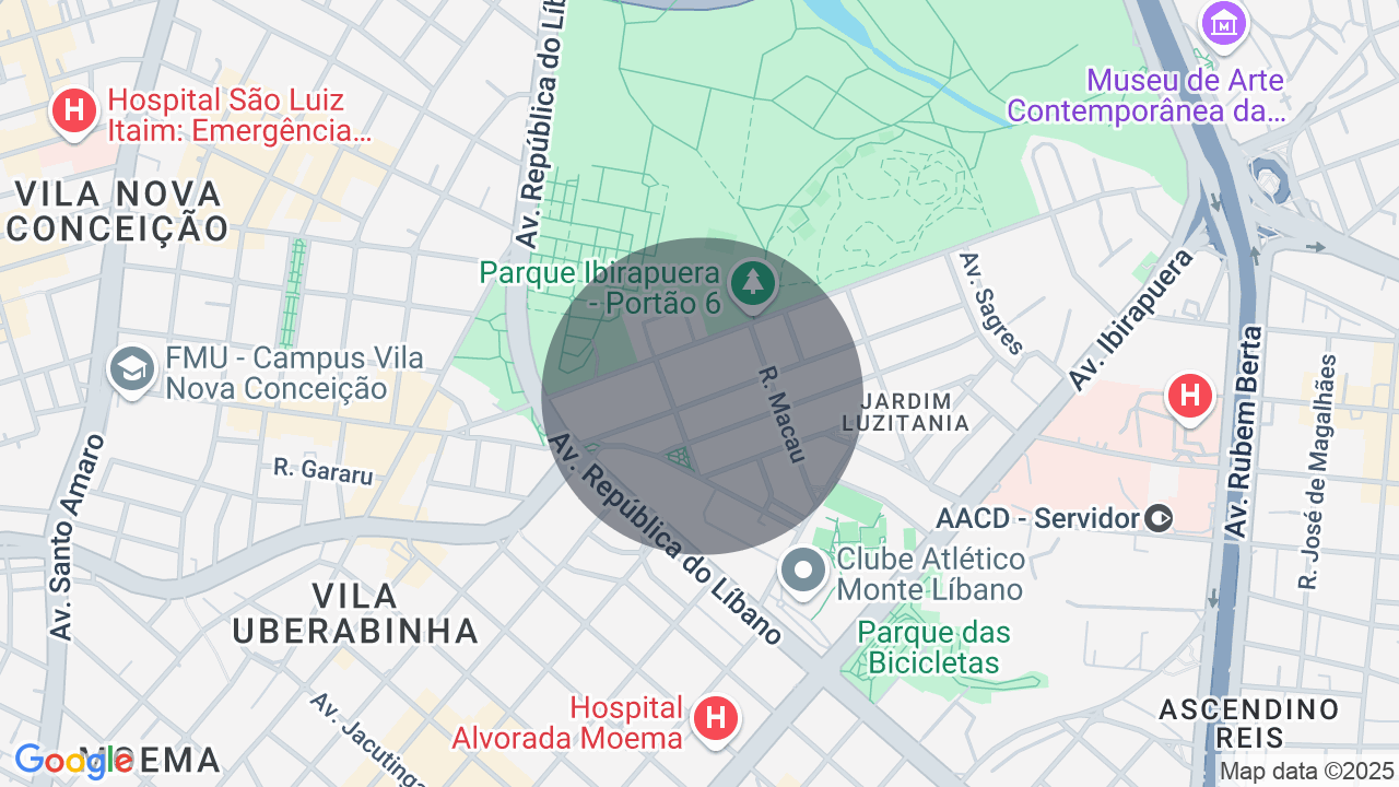 Mapa da localização — Jardim Luzitânia, São Paulo
