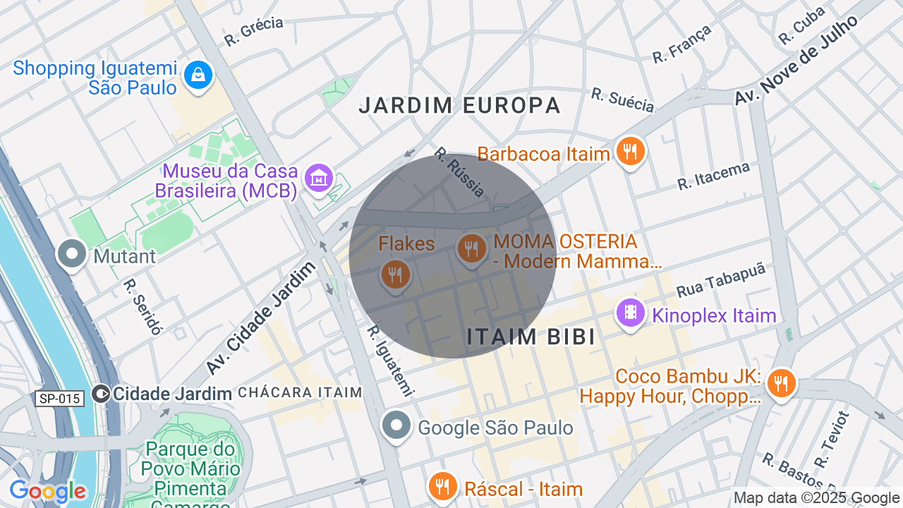 Mapa da localização — Jardim Europa, São Paulo