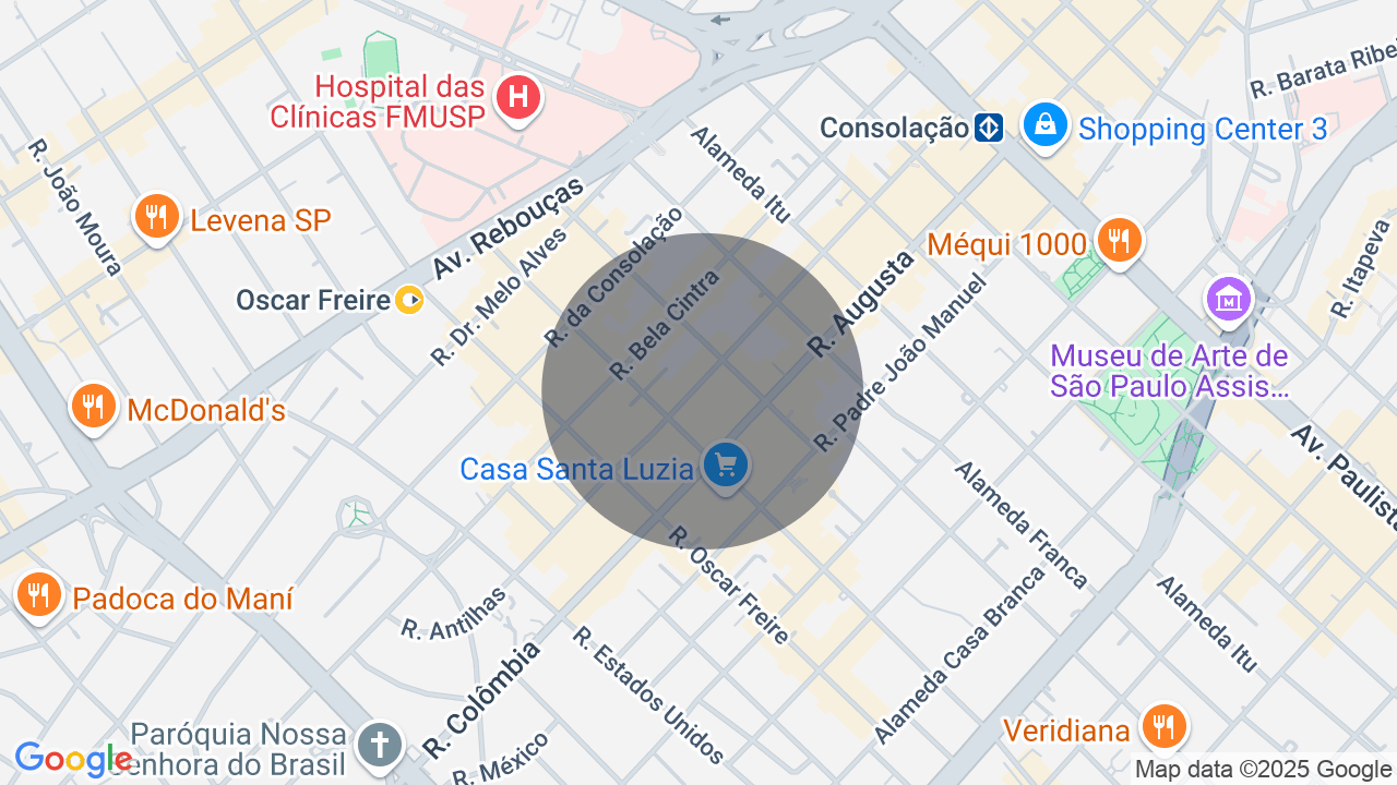 Mapa da localização — Jardins, São Paulo