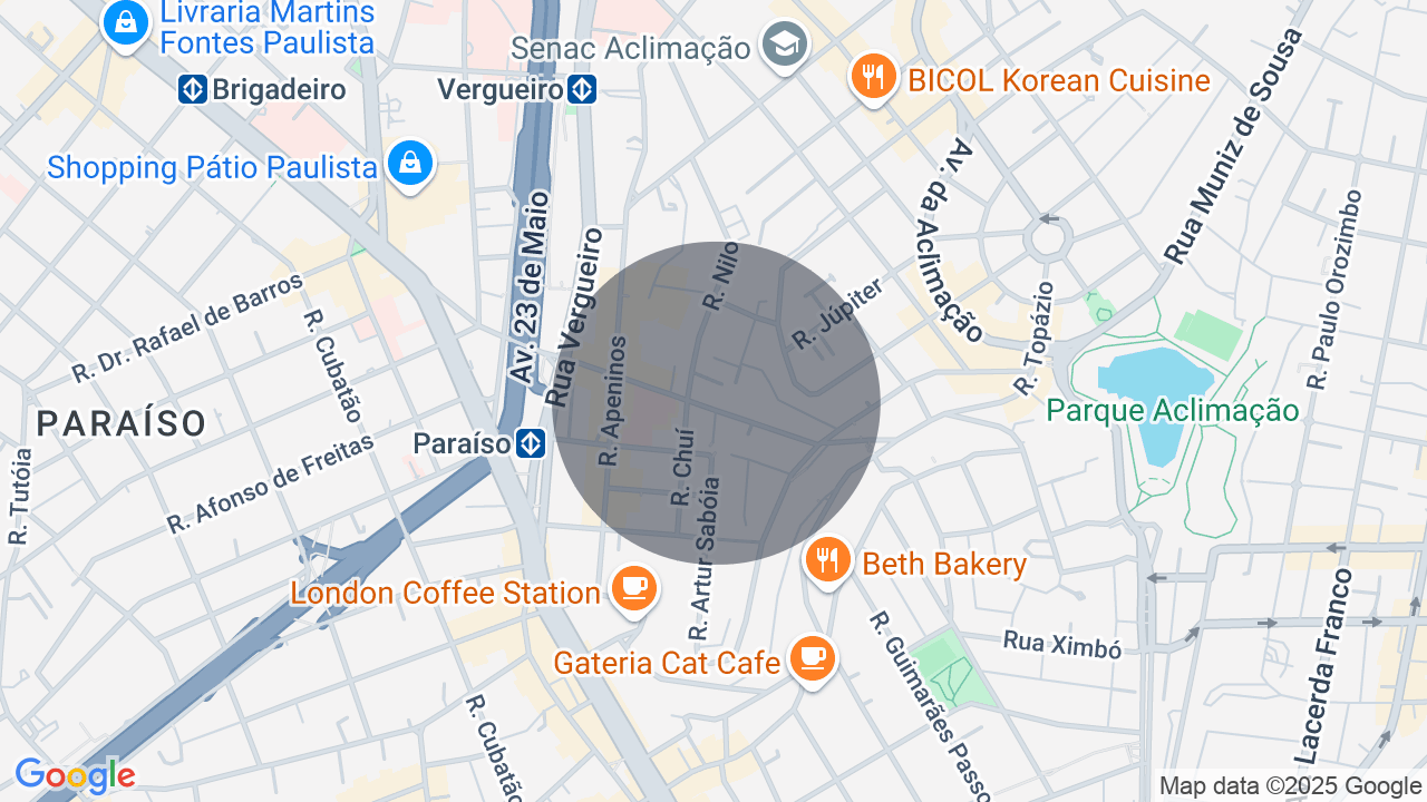 Conjunto comercial novo próximo ao metrô Paraíso 