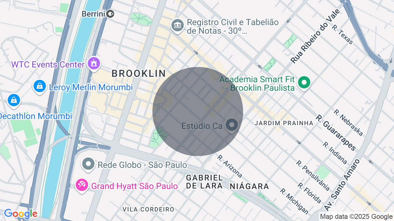 Mapa da localização — Brooklin, São Paulo