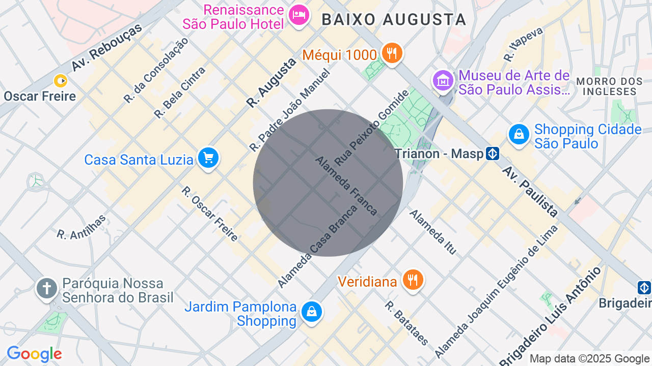 Mapa da localização — Jardim Paulista, São Paulo