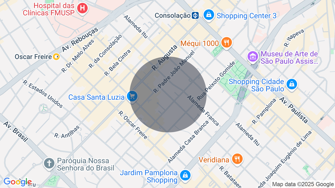 Mapa da localização — Jardim Paulista, São Paulo