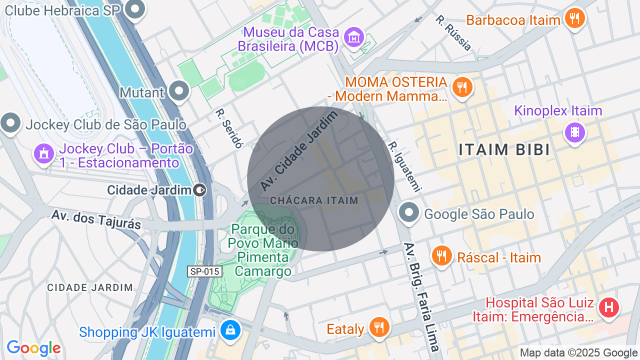 Mapa da localização — Itaim Bibi, São Paulo