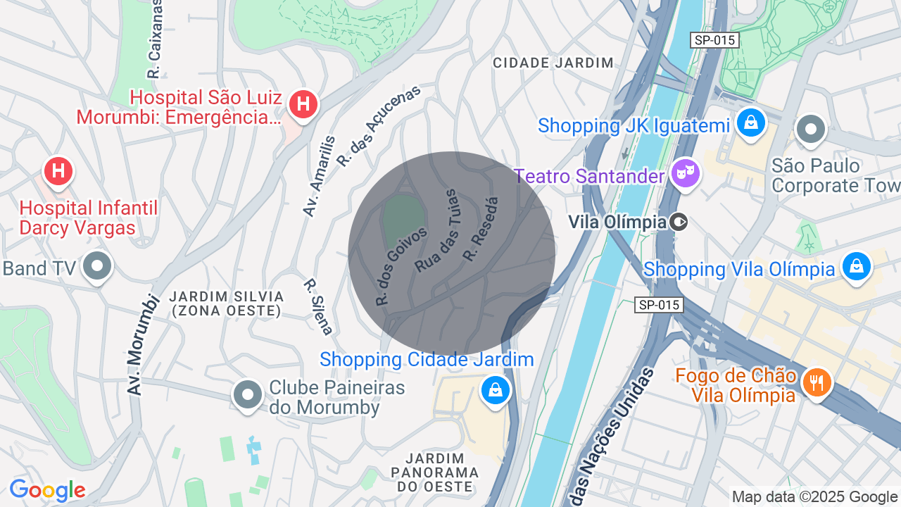 Mapa da localização — Cidade Jardim, São Paulo