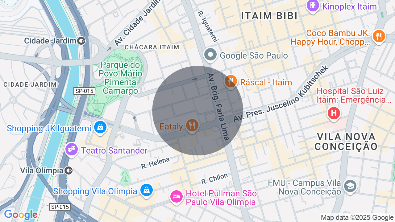 Mapa da localização — Itaim Bibi, São Paulo